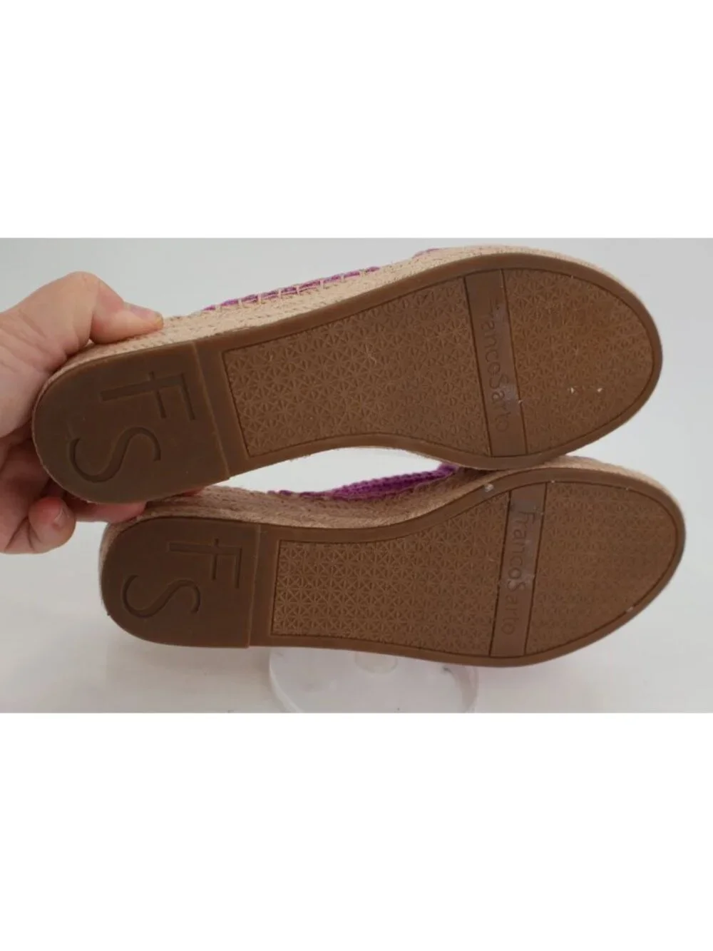 Franco Sarto Women's Pamala Sandal Size 10 Wedge Platform Pink Espadrille